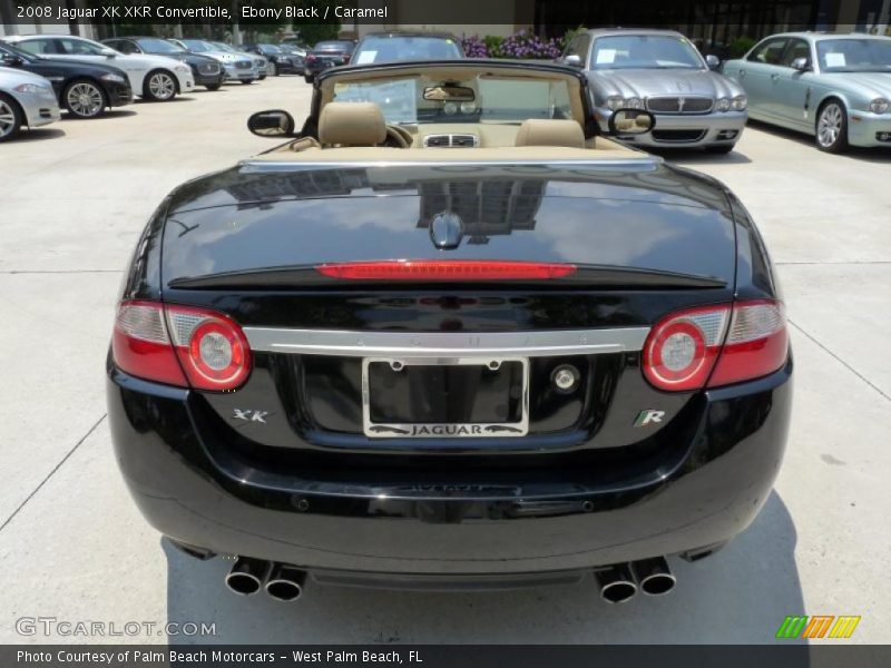 Ebony Black / Caramel 2008 Jaguar XK XKR Convertible