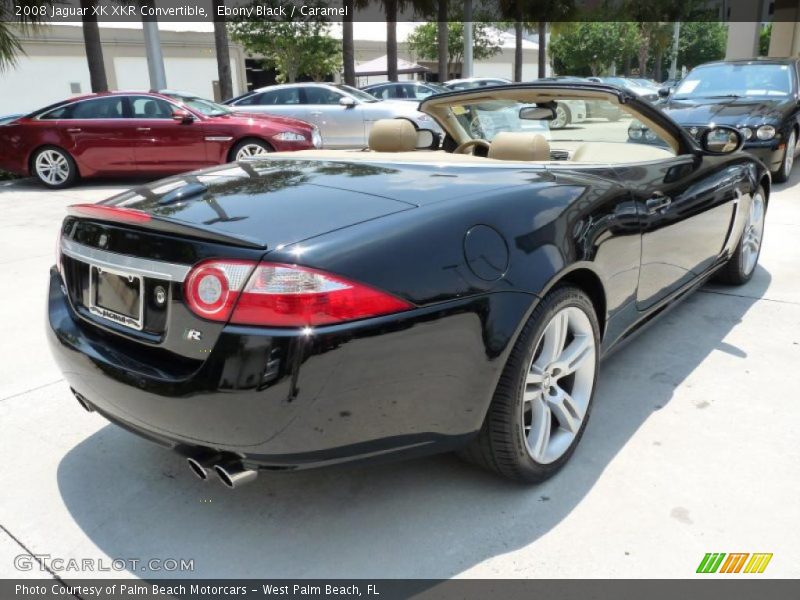 Ebony Black / Caramel 2008 Jaguar XK XKR Convertible