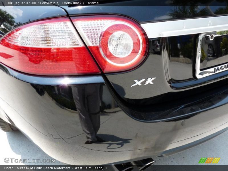 Ebony Black / Caramel 2008 Jaguar XK XKR Convertible