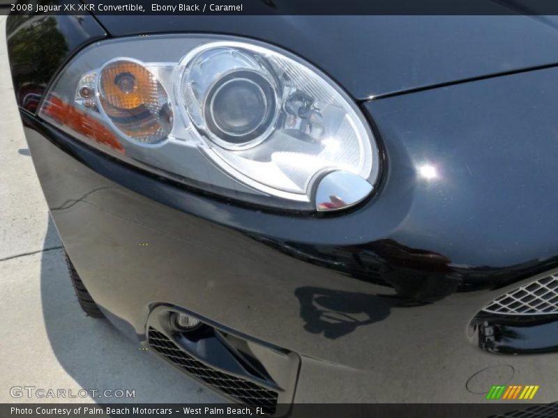 Ebony Black / Caramel 2008 Jaguar XK XKR Convertible