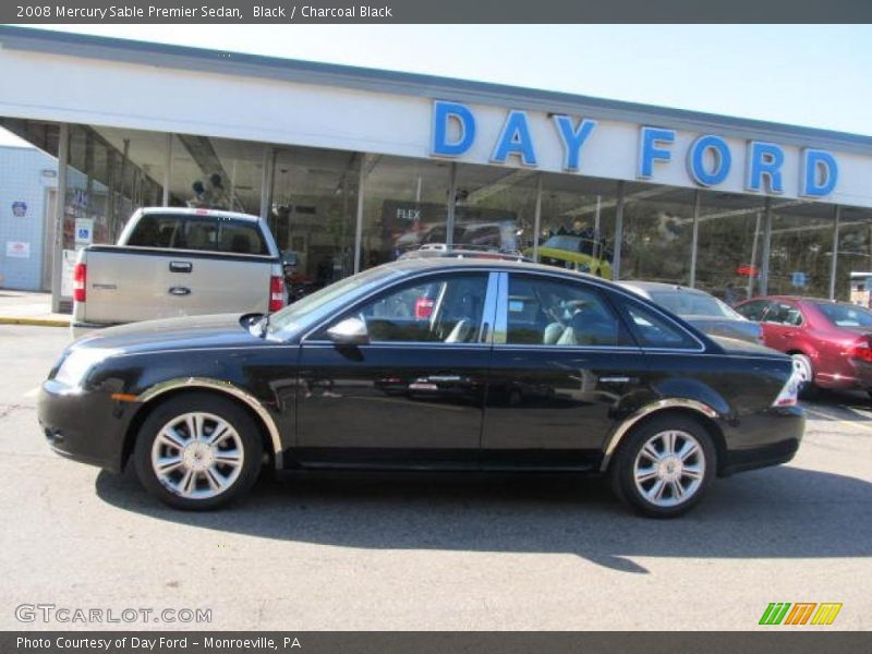 Black / Charcoal Black 2008 Mercury Sable Premier Sedan