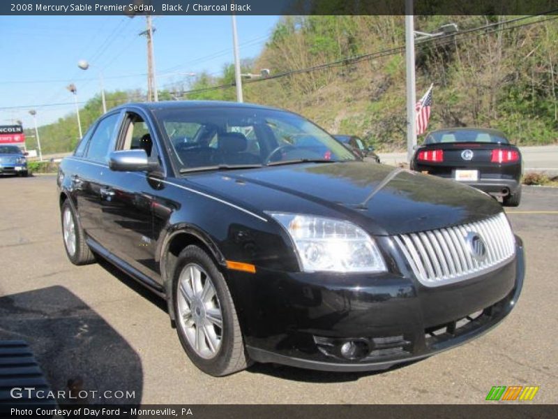 Black / Charcoal Black 2008 Mercury Sable Premier Sedan