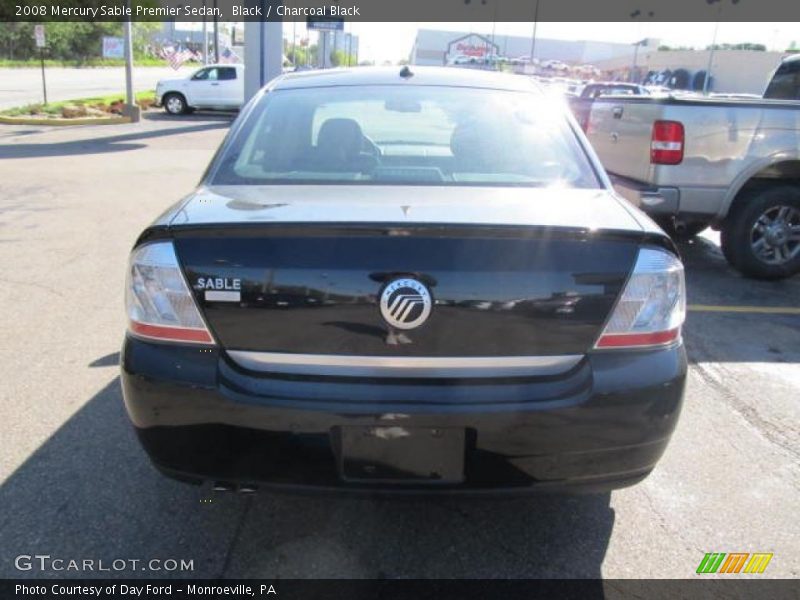 Black / Charcoal Black 2008 Mercury Sable Premier Sedan