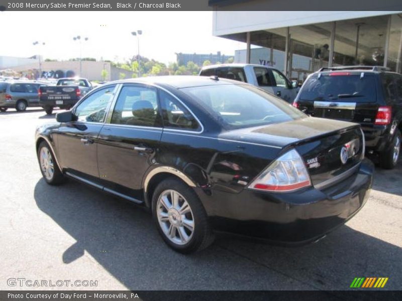 Black / Charcoal Black 2008 Mercury Sable Premier Sedan