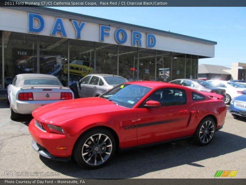 Race Red / CS Charcoal Black/Carbon 2011 Ford Mustang GT/CS California Special Coupe