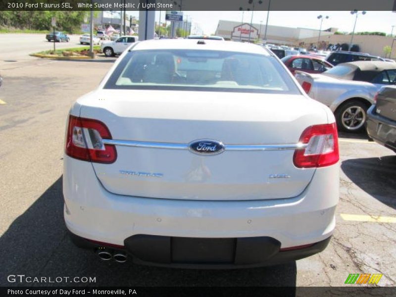 White Suede Metallic / Light Stone 2010 Ford Taurus SEL