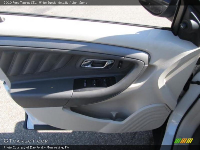 White Suede Metallic / Light Stone 2010 Ford Taurus SEL