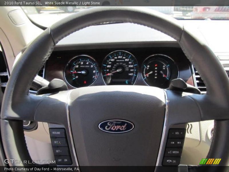 White Suede Metallic / Light Stone 2010 Ford Taurus SEL