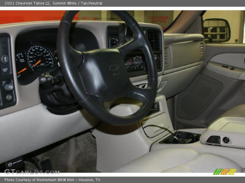 Summit White / Tan/Neutral 2001 Chevrolet Tahoe LS