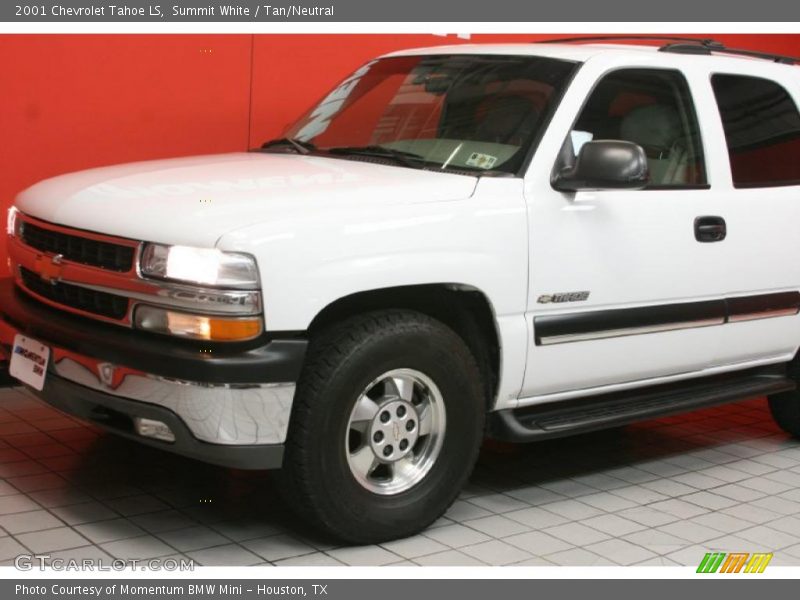 Summit White / Tan/Neutral 2001 Chevrolet Tahoe LS
