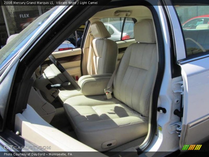 Vibrant White / Light Camel 2008 Mercury Grand Marquis LS