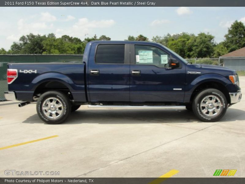 Dark Blue Pearl Metallic / Steel Gray 2011 Ford F150 Texas Edition SuperCrew 4x4