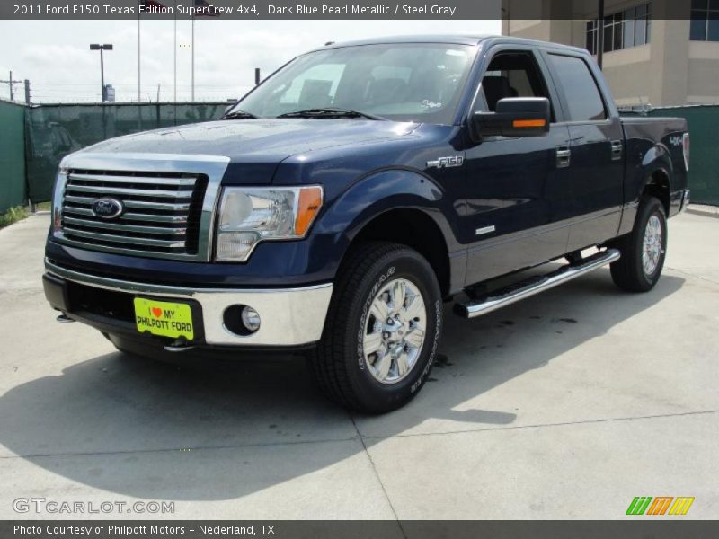 Dark Blue Pearl Metallic / Steel Gray 2011 Ford F150 Texas Edition SuperCrew 4x4