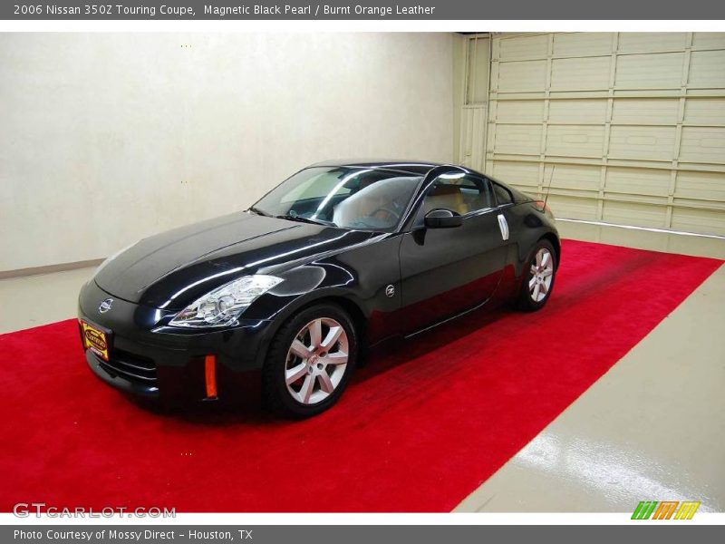 Magnetic Black Pearl / Burnt Orange Leather 2006 Nissan 350Z Touring Coupe