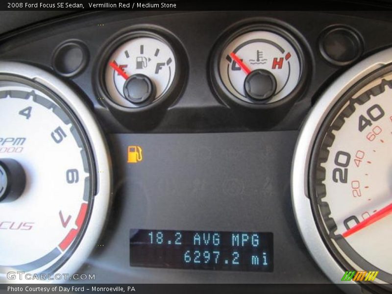 Vermillion Red / Medium Stone 2008 Ford Focus SE Sedan