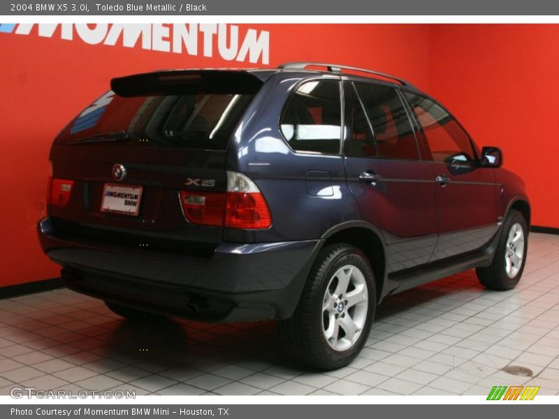 Toledo Blue Metallic / Black 2004 BMW X5 3.0i