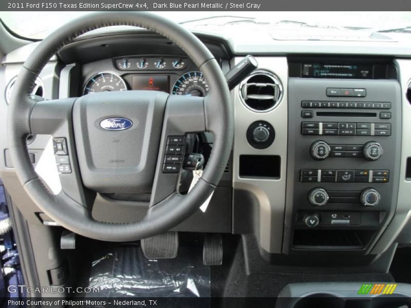 Dark Blue Pearl Metallic / Steel Gray 2011 Ford F150 Texas Edition SuperCrew 4x4