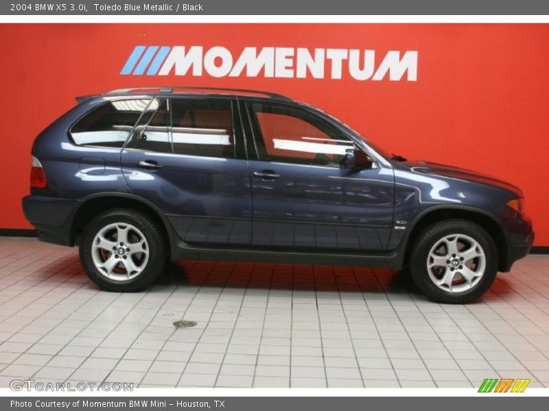 Toledo Blue Metallic / Black 2004 BMW X5 3.0i
