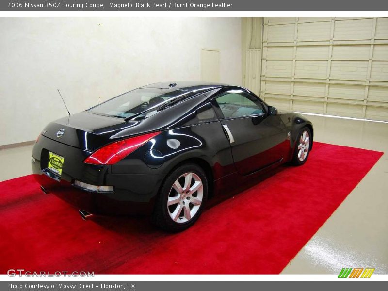 Magnetic Black Pearl / Burnt Orange Leather 2006 Nissan 350Z Touring Coupe