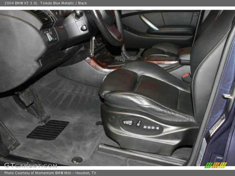 Toledo Blue Metallic / Black 2004 BMW X5 3.0i