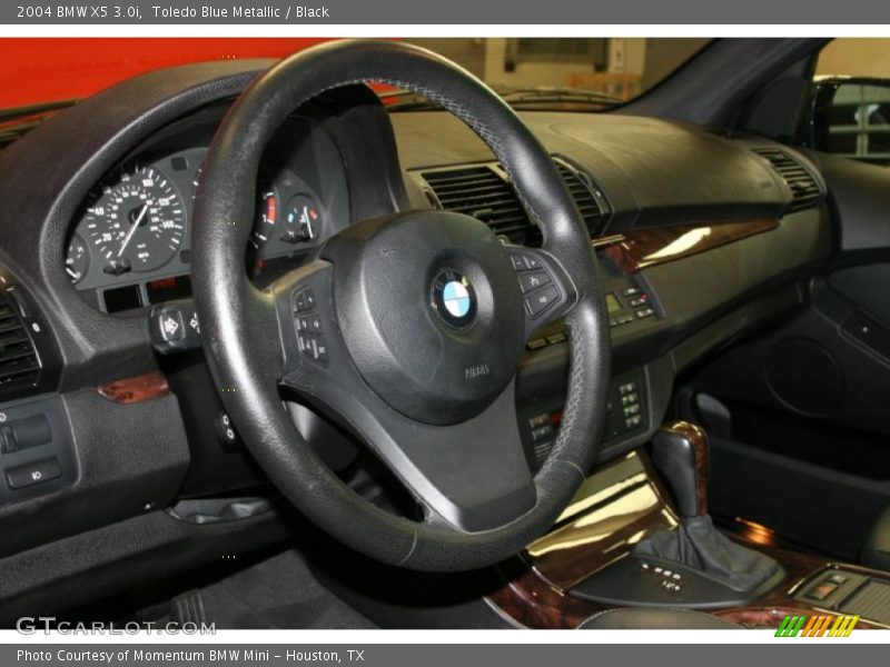 Toledo Blue Metallic / Black 2004 BMW X5 3.0i