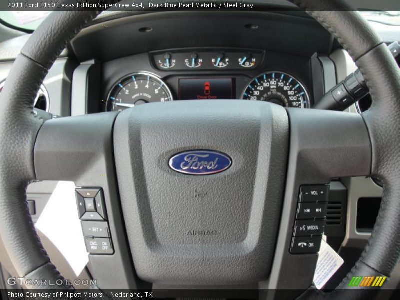 Dark Blue Pearl Metallic / Steel Gray 2011 Ford F150 Texas Edition SuperCrew 4x4