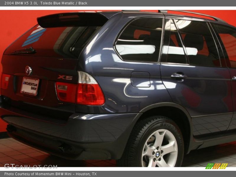 Toledo Blue Metallic / Black 2004 BMW X5 3.0i