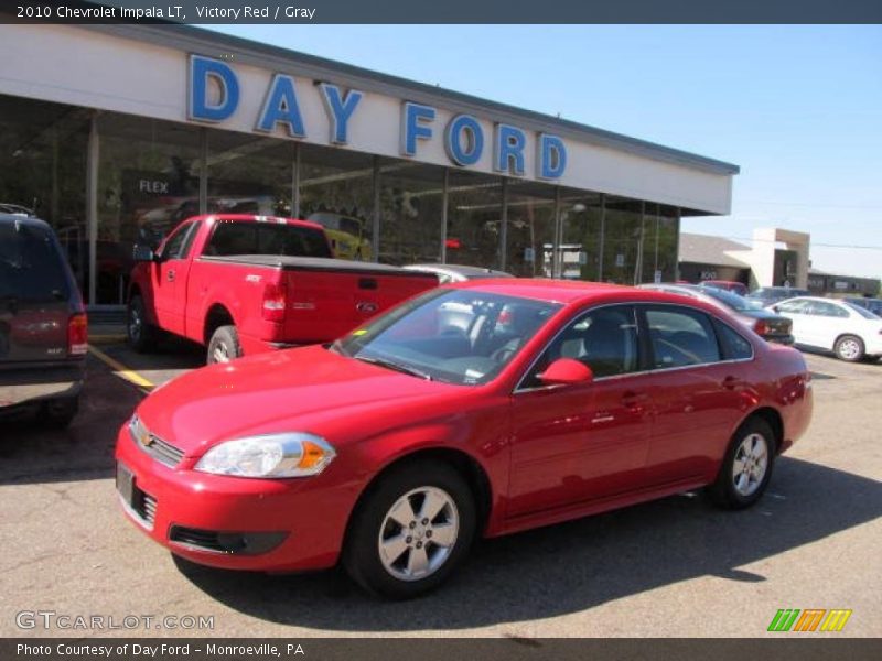 Victory Red / Gray 2010 Chevrolet Impala LT