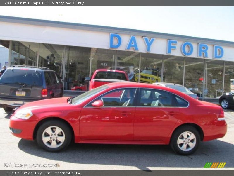 Victory Red / Gray 2010 Chevrolet Impala LT