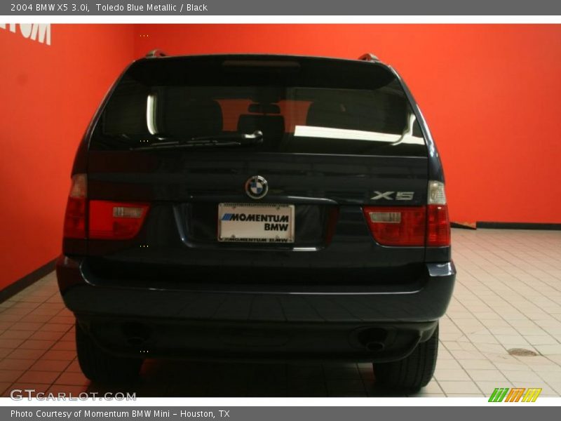 Toledo Blue Metallic / Black 2004 BMW X5 3.0i