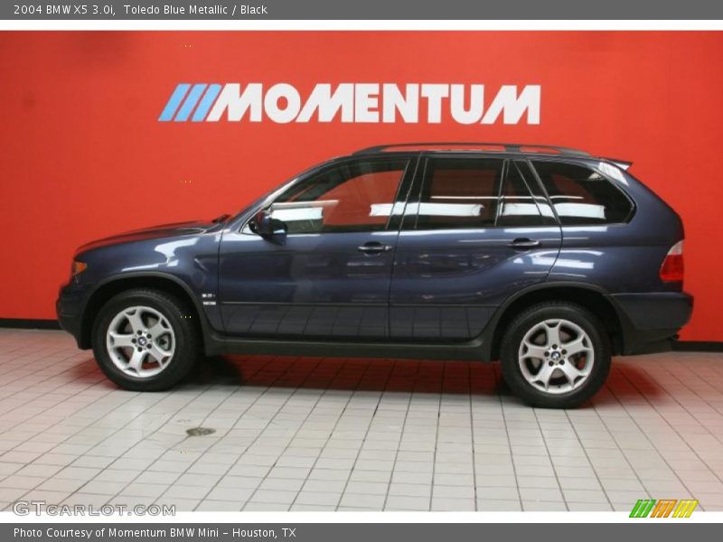 Toledo Blue Metallic / Black 2004 BMW X5 3.0i