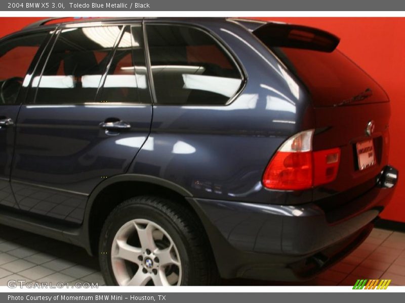 Toledo Blue Metallic / Black 2004 BMW X5 3.0i