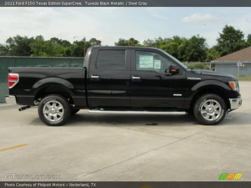 Tuxedo Black Metallic / Steel Gray 2011 Ford F150 Texas Edition SuperCrew
