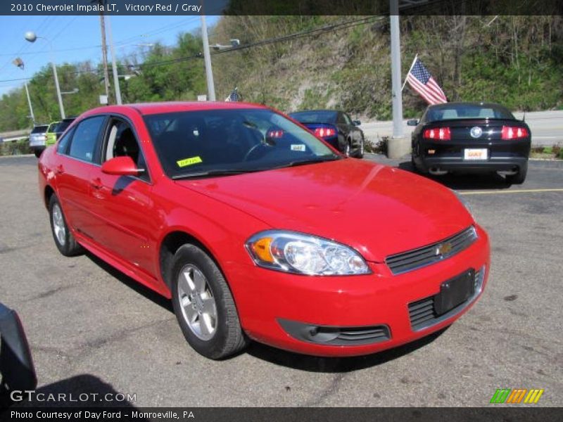 Victory Red / Gray 2010 Chevrolet Impala LT