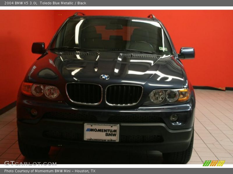 Toledo Blue Metallic / Black 2004 BMW X5 3.0i