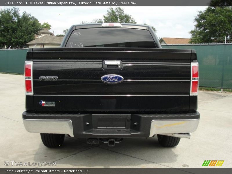 Tuxedo Black Metallic / Steel Gray 2011 Ford F150 Texas Edition SuperCrew