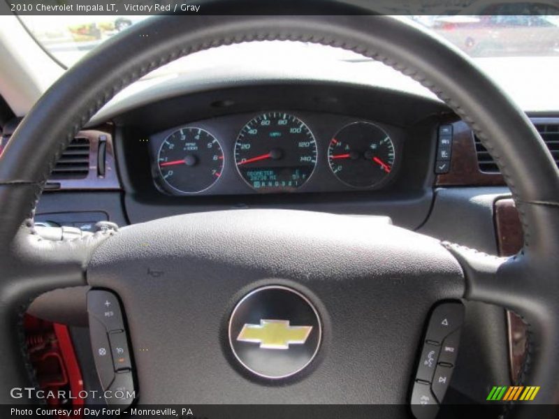 Victory Red / Gray 2010 Chevrolet Impala LT