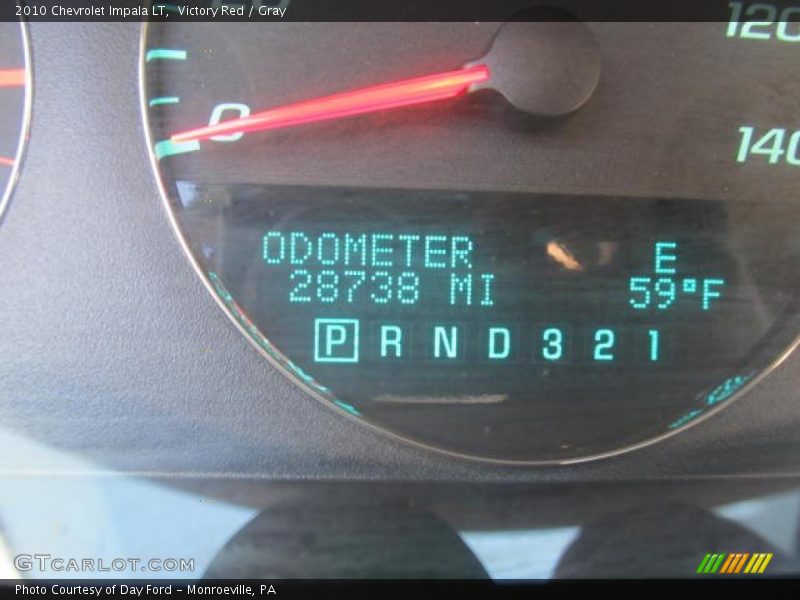 Victory Red / Gray 2010 Chevrolet Impala LT