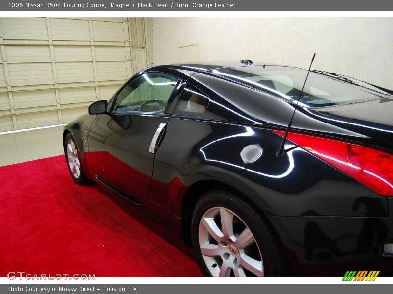 Magnetic Black Pearl / Burnt Orange Leather 2006 Nissan 350Z Touring Coupe