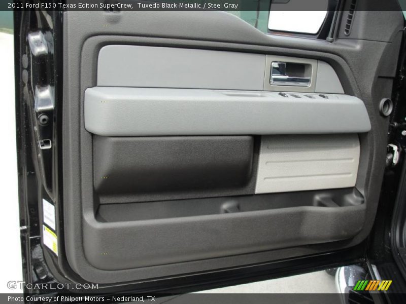 Tuxedo Black Metallic / Steel Gray 2011 Ford F150 Texas Edition SuperCrew