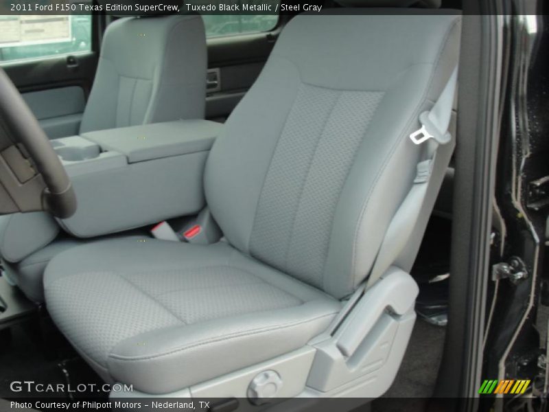 Tuxedo Black Metallic / Steel Gray 2011 Ford F150 Texas Edition SuperCrew