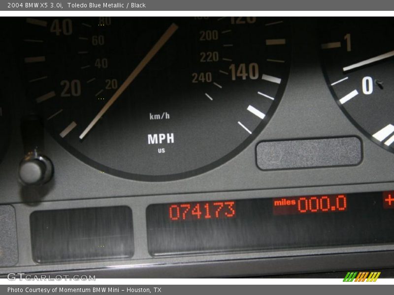 Toledo Blue Metallic / Black 2004 BMW X5 3.0i