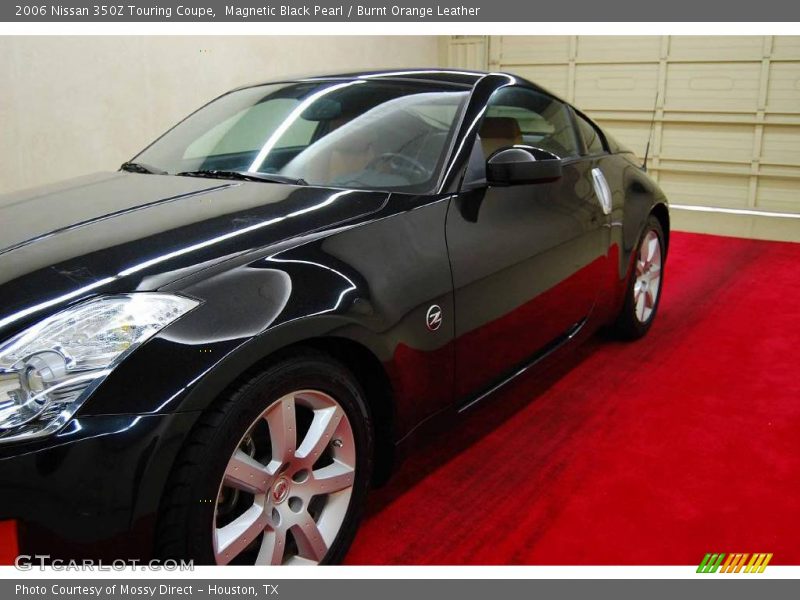 Magnetic Black Pearl / Burnt Orange Leather 2006 Nissan 350Z Touring Coupe