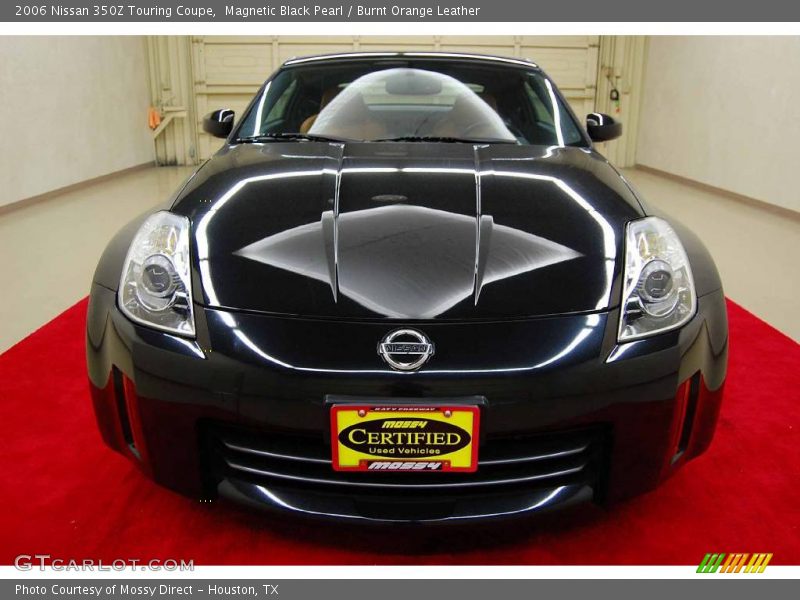 Magnetic Black Pearl / Burnt Orange Leather 2006 Nissan 350Z Touring Coupe