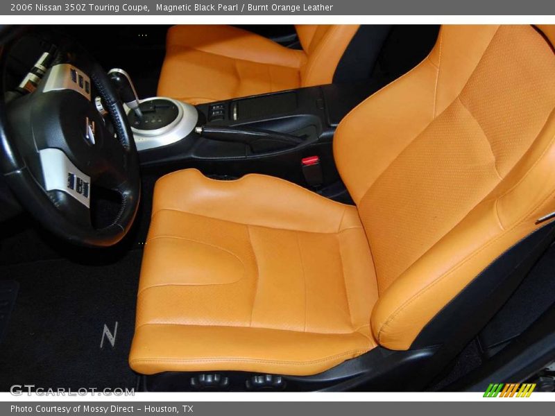 Magnetic Black Pearl / Burnt Orange Leather 2006 Nissan 350Z Touring Coupe