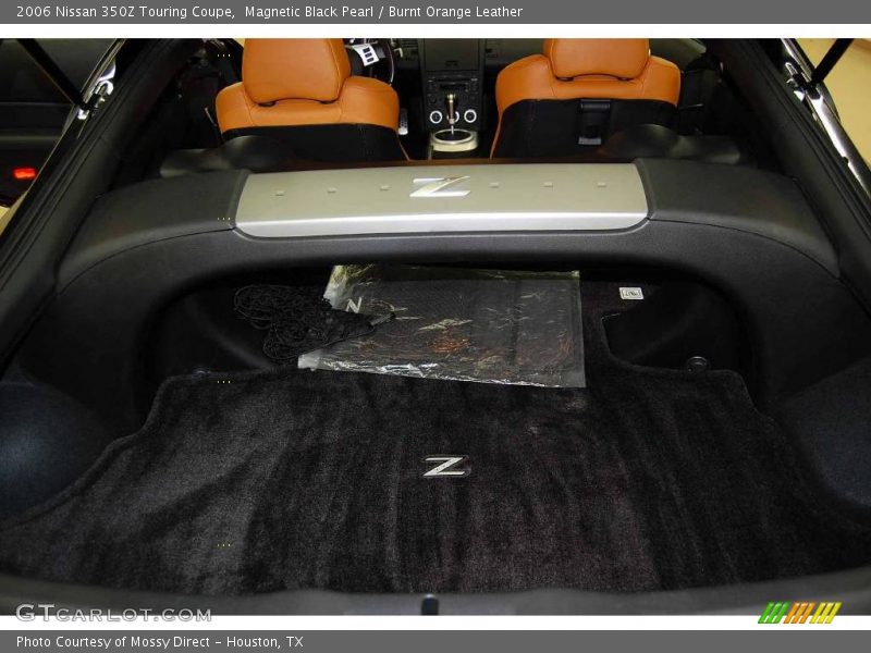 Magnetic Black Pearl / Burnt Orange Leather 2006 Nissan 350Z Touring Coupe
