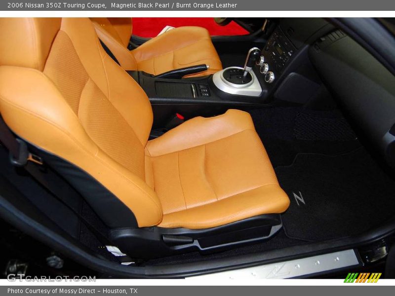 Magnetic Black Pearl / Burnt Orange Leather 2006 Nissan 350Z Touring Coupe