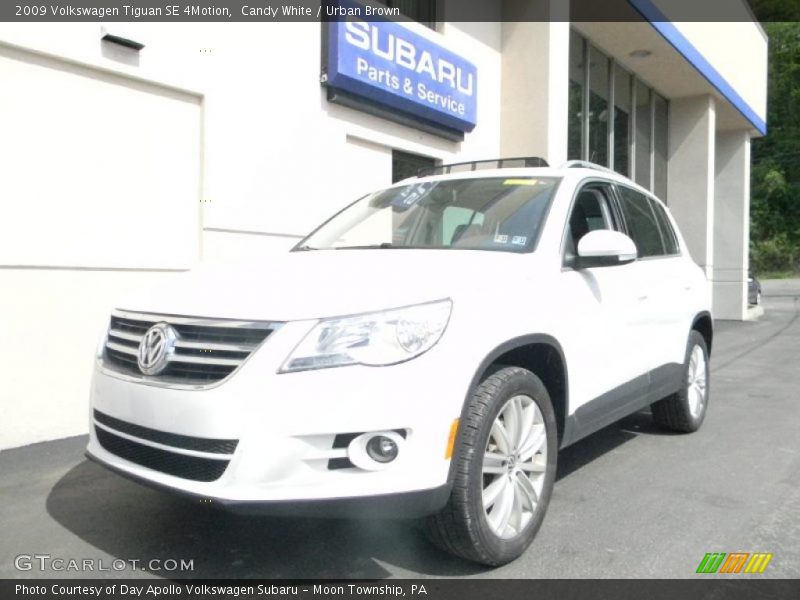 Candy White / Urban Brown 2009 Volkswagen Tiguan SE 4Motion