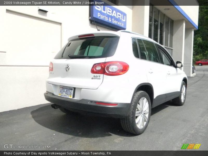 Candy White / Urban Brown 2009 Volkswagen Tiguan SE 4Motion
