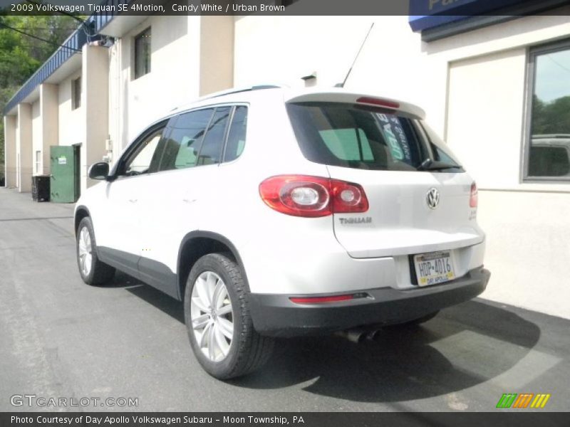 Candy White / Urban Brown 2009 Volkswagen Tiguan SE 4Motion
